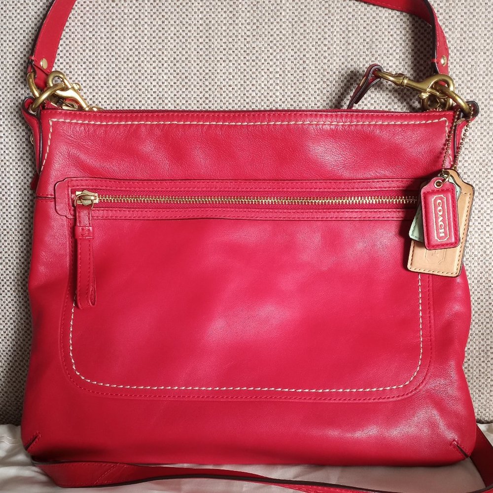 COACH Poppy Leather Shoulder Bag - Picture 1 of 4
